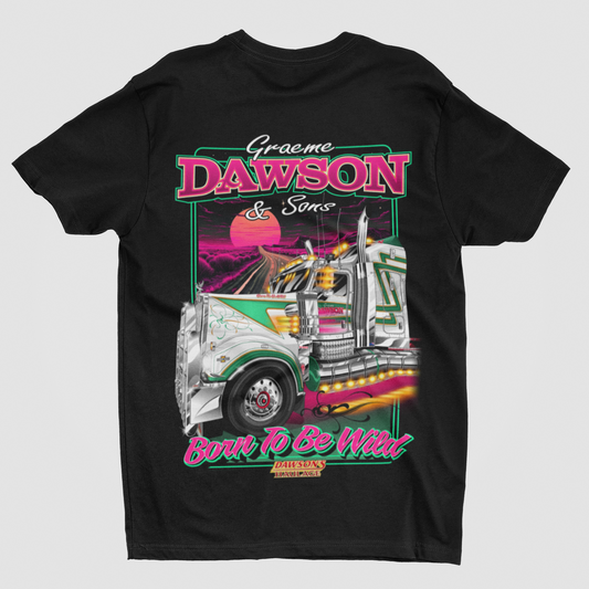 Dawsons Screenprint - BORN TO BE WILD (PINK)